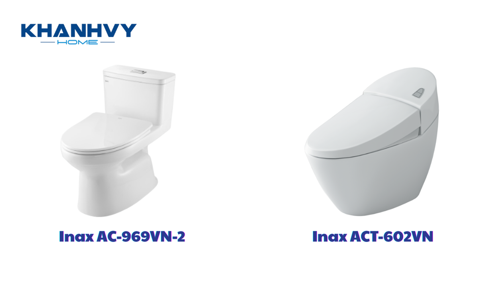 Bồn cầu Inax AC-969VN-2 và bồn cầu Inax ACT-602VN
