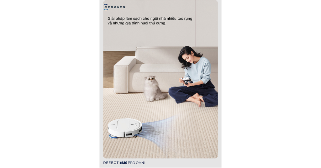 Cách sử dụng Robot hút bụi lau nhà Ecovacs Deebot T50 Pro Omni