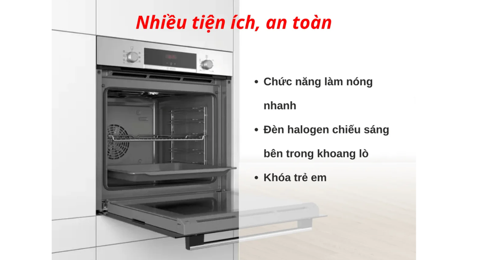 Cách vệ sinh và bảo dưỡng Lò nướng Bosch HBA534BS0A HMH
