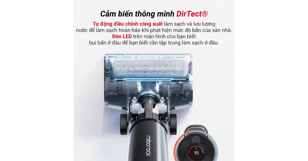 Cảm biến thông minh DirTect tự động điều chỉnh công suất và lượng nước