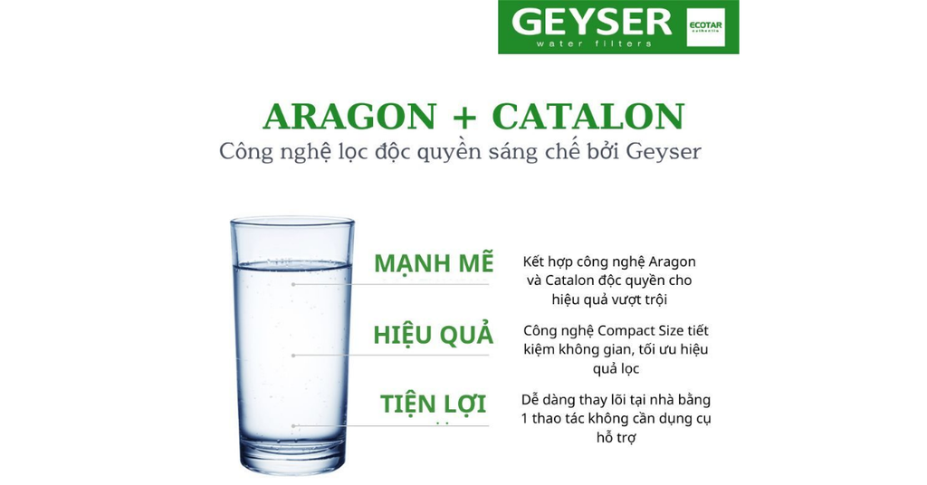 Công nghệ Aragon + Catalon độc quyền
