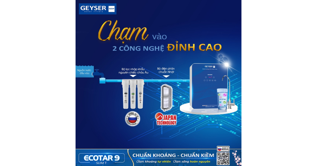 Công nghệ điện phân chuẩn Nhật với tấm điện cực Titan phủ Platinum