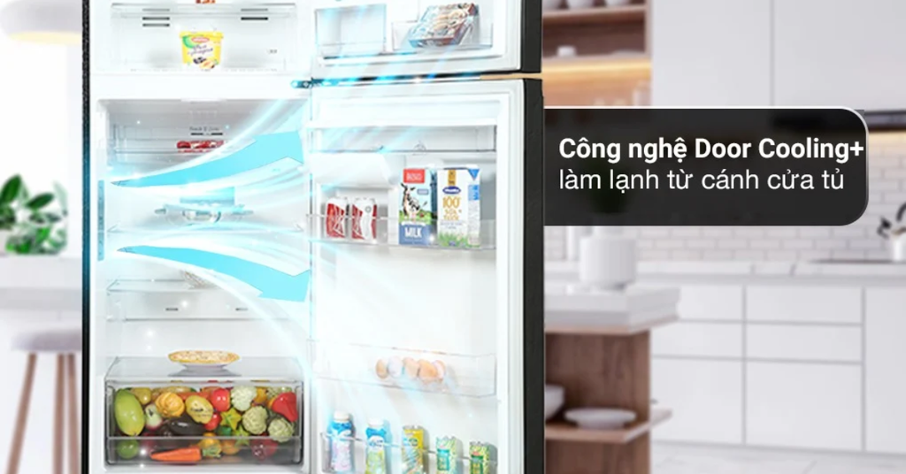 Công nghệ làm lạnh Door Cooling+ làm lạnh nhanh và đồng đều