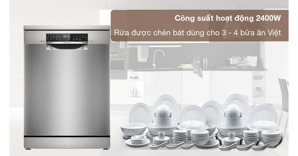 Công suất hoạt động mạnh mẽ và tiết kiệm nước