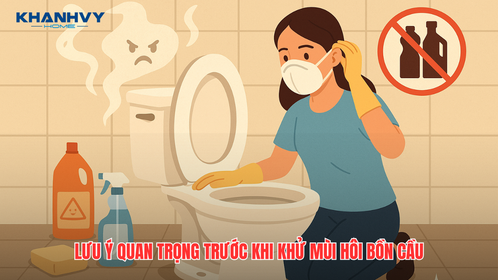 Cần lưu ý trước khi khử mùi hôi bồn cầu