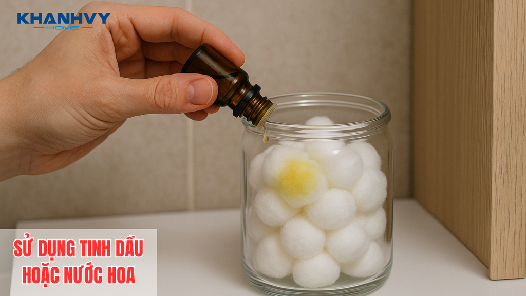 Tinh dầu giúp lấn át mùi hôi khó chịu