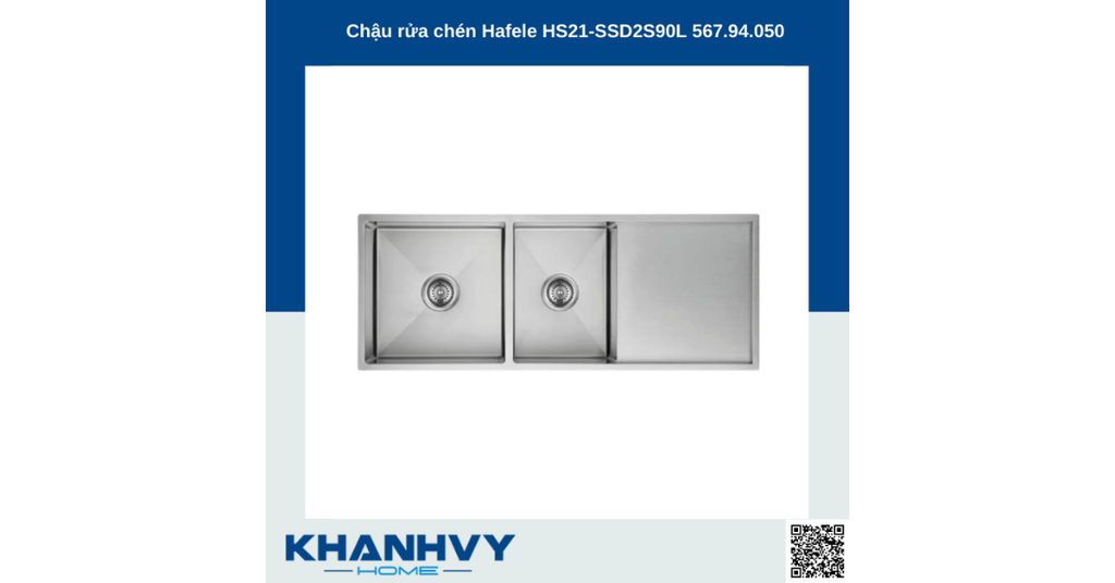 Chậu rửa chén Hafele HS21-SSD2S90L 567.94.050