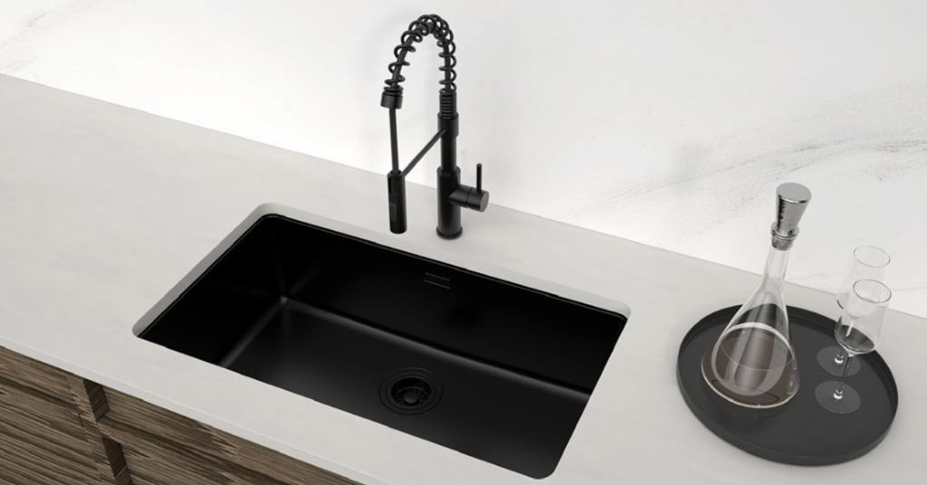 Chậu rửa chén Hafele R25 HS25-SSN1S-760 567.24.483 màu đen