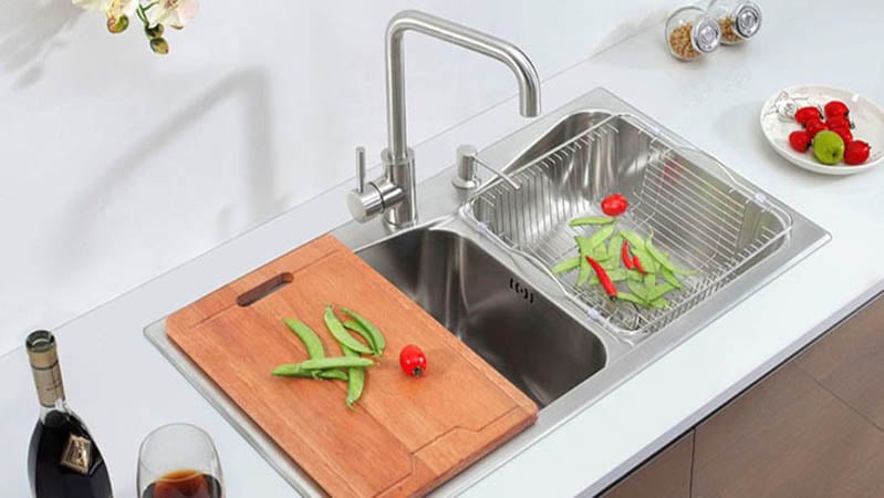 Chậu rửa chén inox có giá thành phải chăng