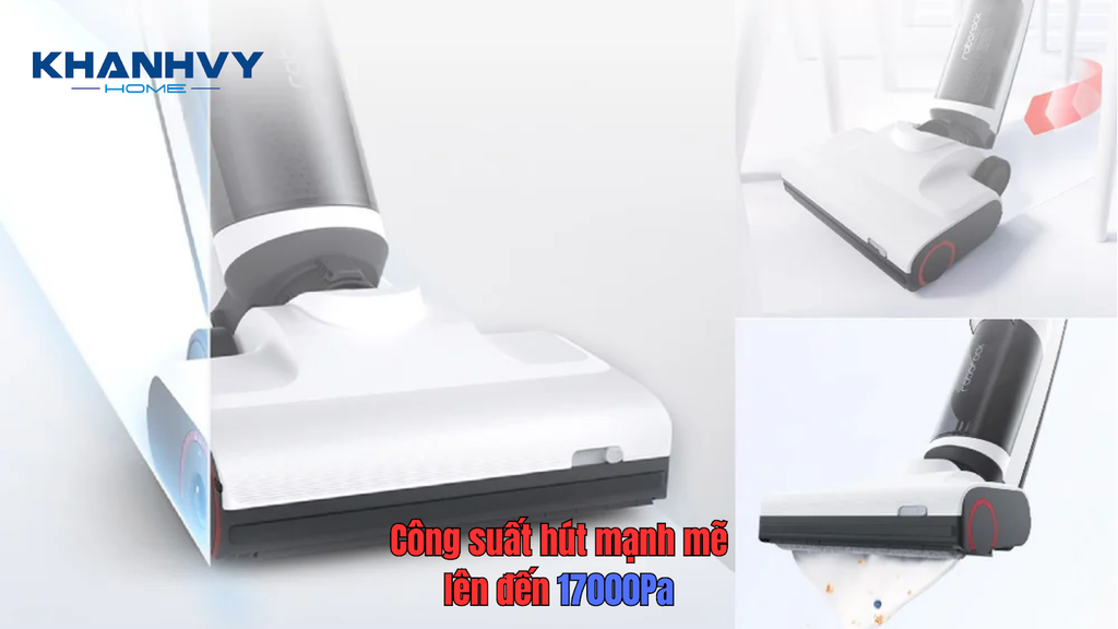 Roborock Dyad Pro xử lý nhanh chóng và triệt để bụi bẩn