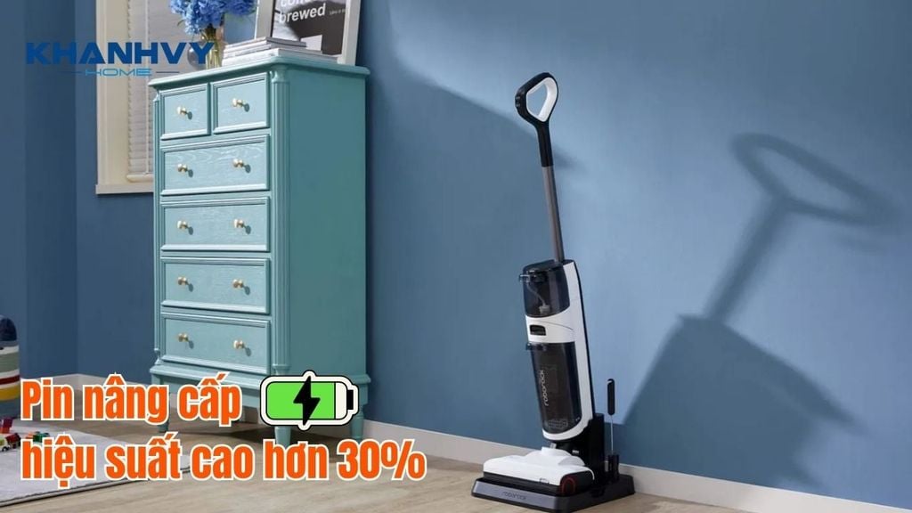 Roborock Dyad Air sở hữu viên pin hiệu suất cao