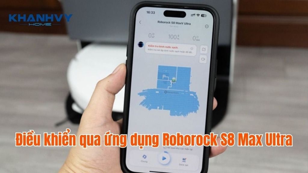 Điều khiển qua ứng dụng Roborock S8 Max Ultra
