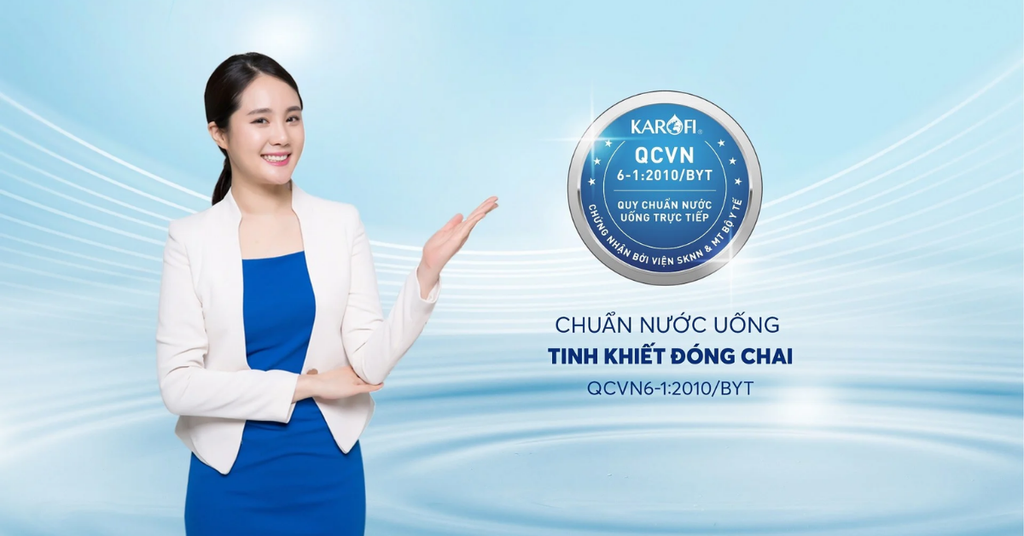 Đạt chuẩn nước uống tinh khiết đóng chai QCVN 6-1:2010/BYT