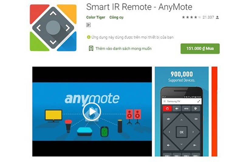 Điều khiển điều hòa Panasonic bằng điện thoại với Smart IR Remote
