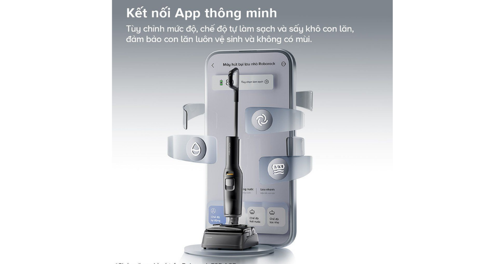 Điều khiển từ xa qua ứng dụng Roborock và kết nối thông minh