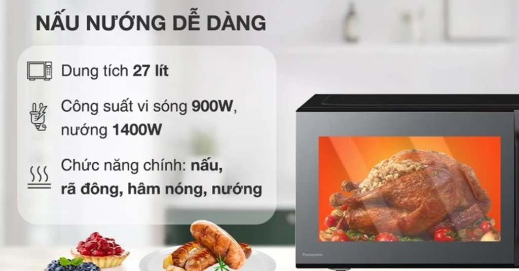 Dung tích 27 lít – Phù hợp gia đình nhỏ và vừa