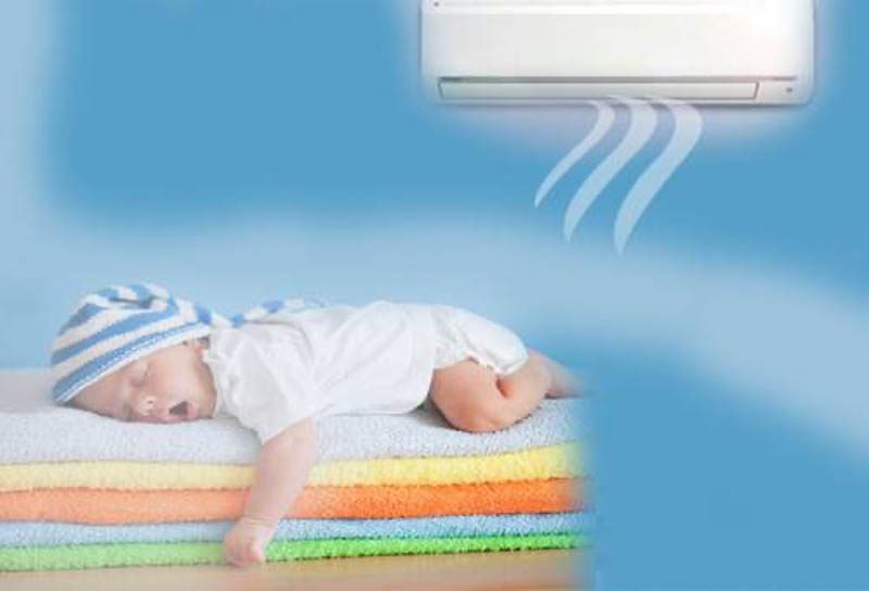 Nên để nhiệt độ phù hợp cho trẻ