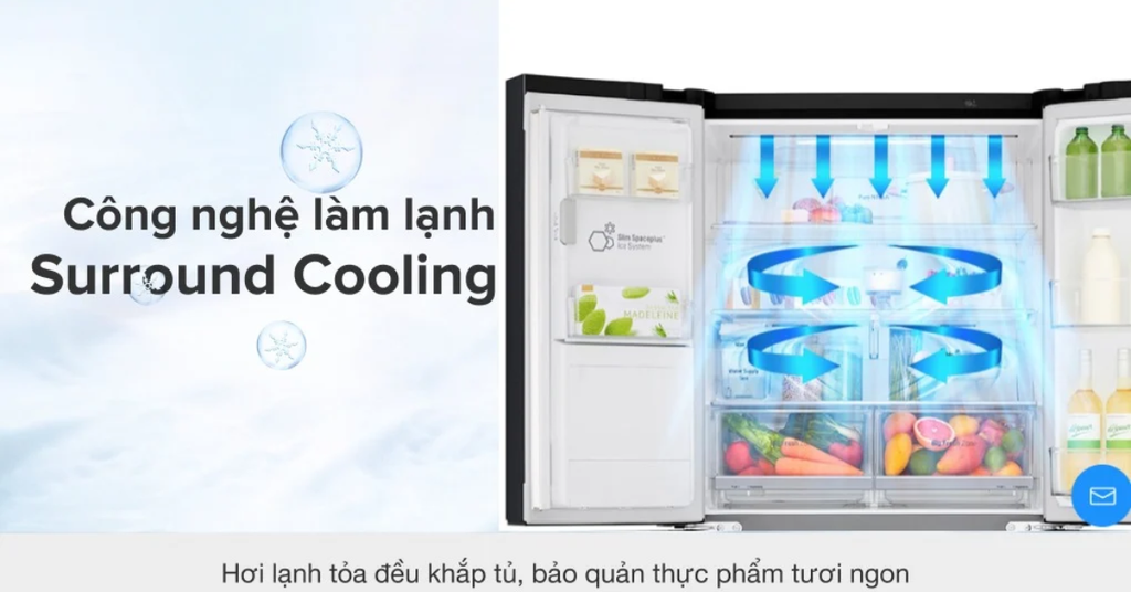 Hệ thống làm lạnh đa chiều và Linear Cooling giữ nhiệt độ ổn định