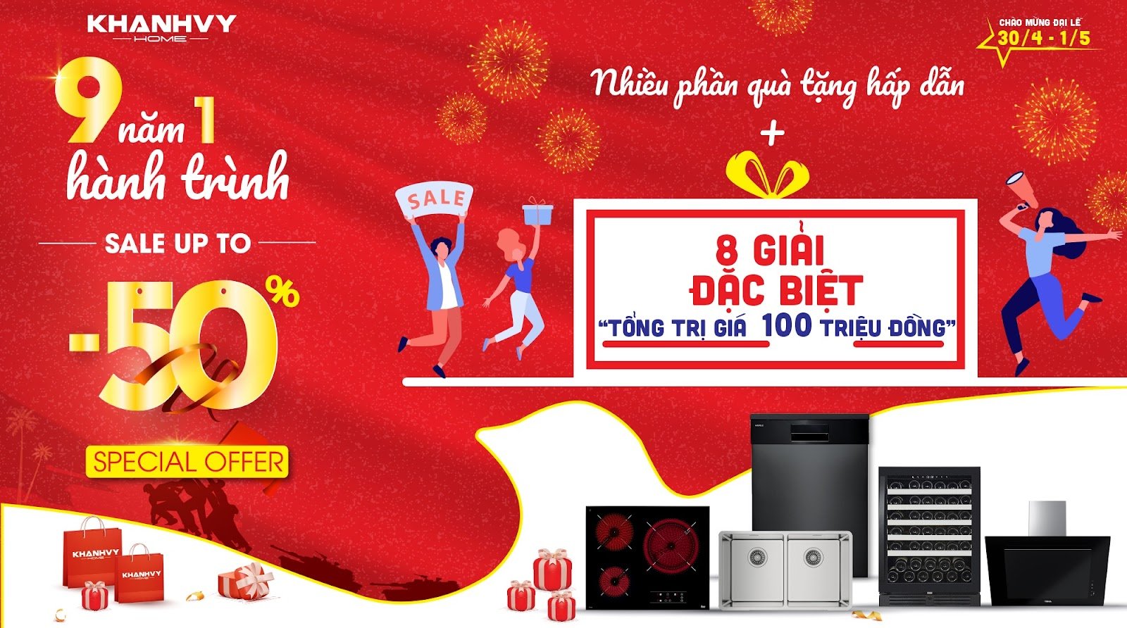 Chương trình khuyến mãi sập sàn đến 50%