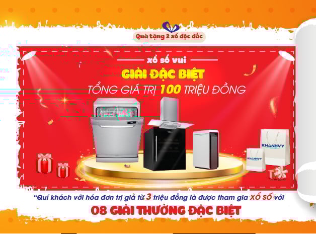 Chương trình xổ số với tổng giải thưởng hơn 100 triệu đồng