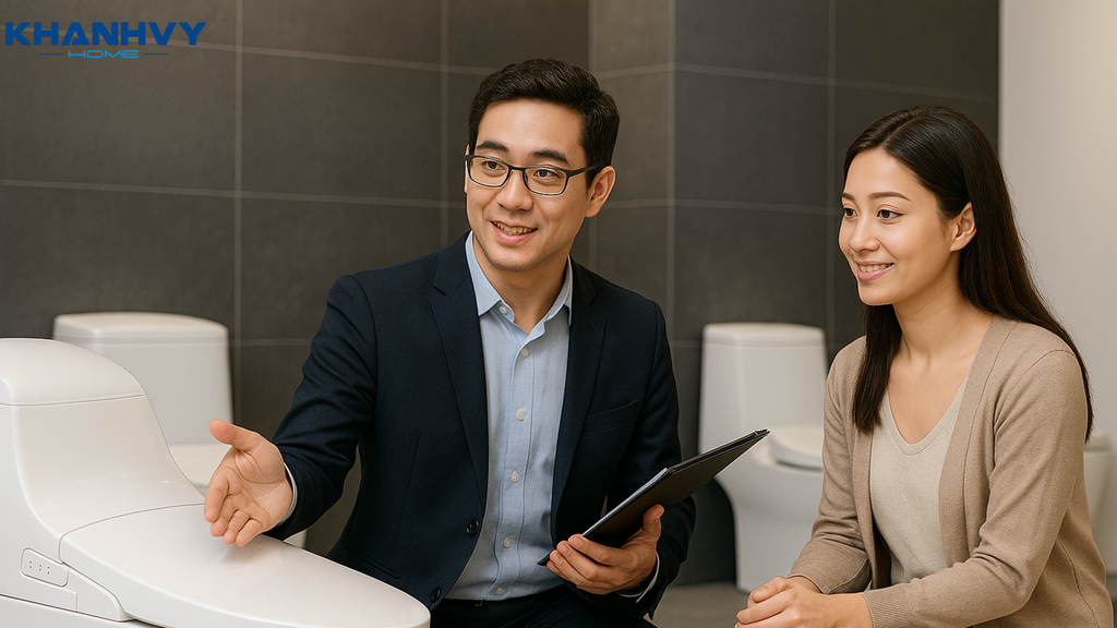 Khánh Vy Home là địa chỉ mua bồn cầu thông minh uy tín