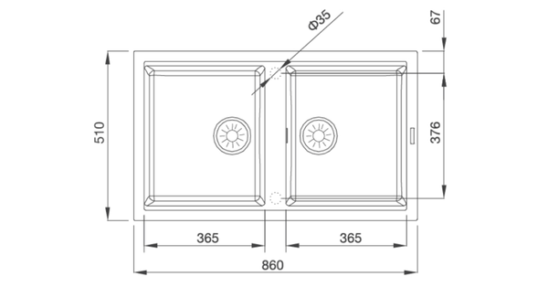 kích thước lỗ đá phù hợp 840 x 480 mm.