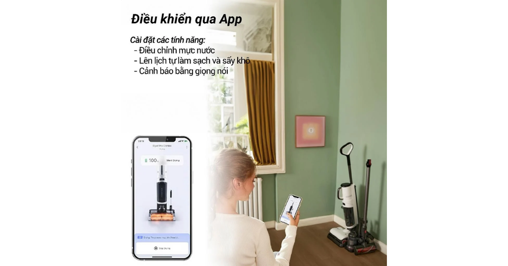 Kết nối và điều khiển từ xa qua ứng dụng Roborock