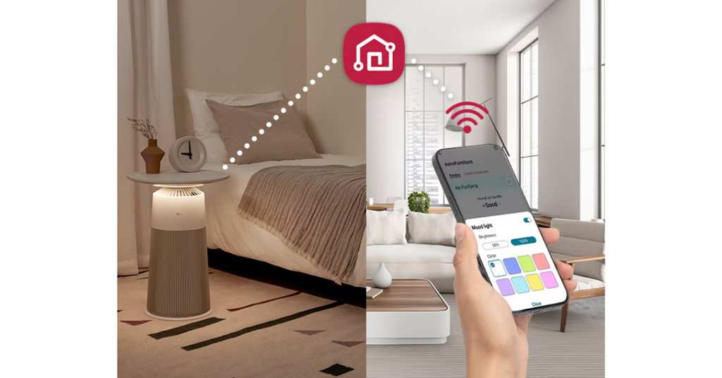 Kết nối Wi-Fi và điều khiển qua ứng dụng LG ThinQ