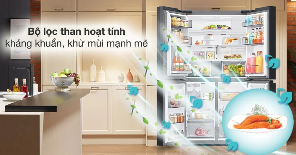 Bộ lọc khử mùi than hoạt tính hiệu quả