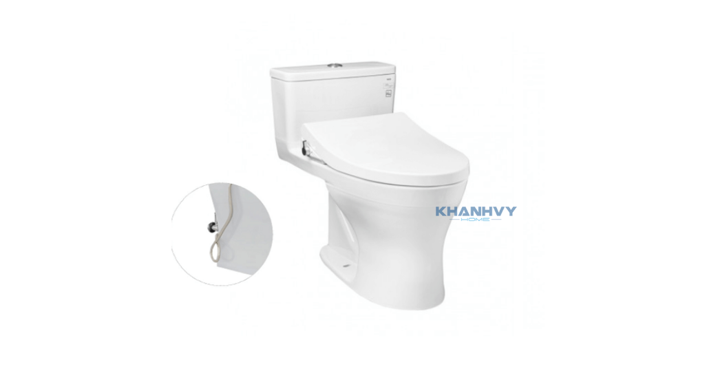 Ảnh minh họa hệ thống xả bàn cầu một khối nắp cơ TOTO MS855DE4