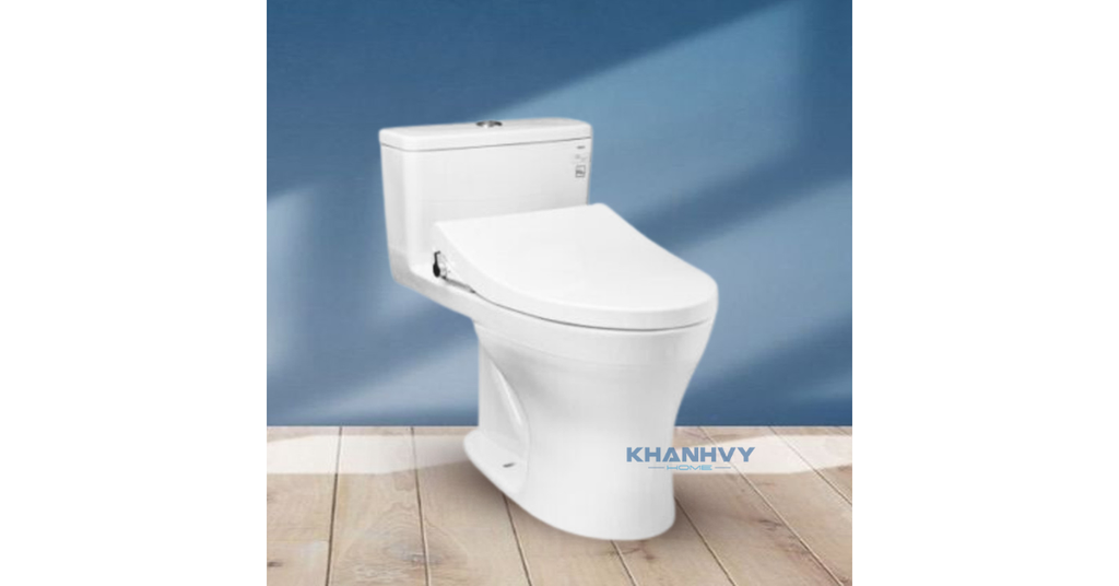 Ảnh minh họa bàn cầu một khối nắp cơ TOTO MS855DE4