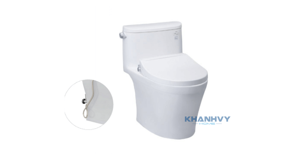 Bàn cầu một khối TOTO MS887RE2 tích hợp nắp rửa cơ TCW07S