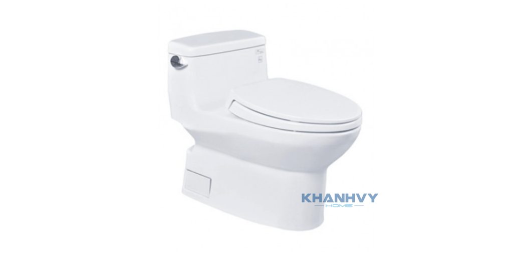 Bàn cầu một khối với thiết kế hiện đại