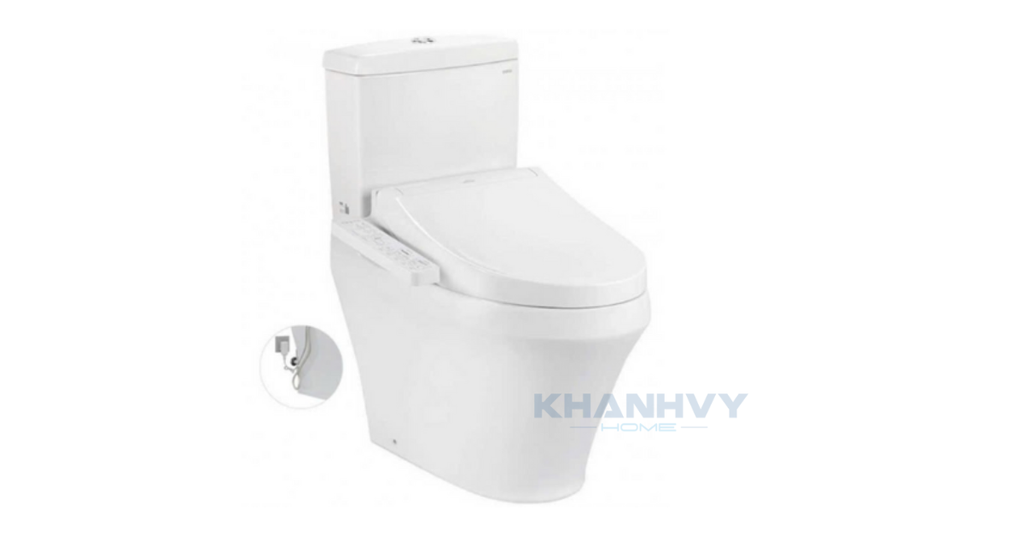 Hình ảnh minh họa sản phẩm bàn cầu hai khối TOTO CS945PDW16XW