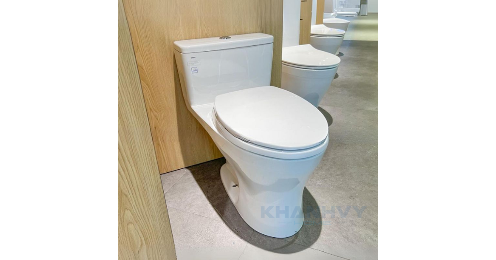 Bồn cầu TOTO MS855DT2 một khối nắp TC393VS với thiết kế sang trọng, hiện đại