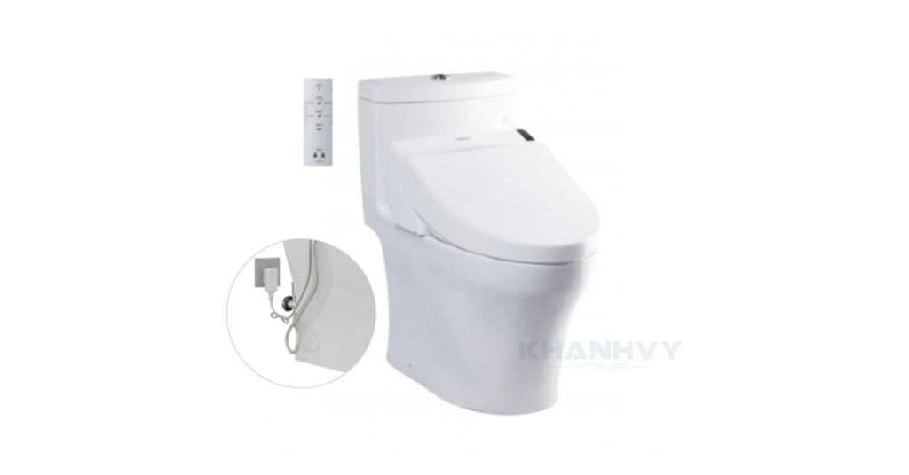 Bàn cầu một khối TOTO MS855DW18#XW sang trọng, hiện đại