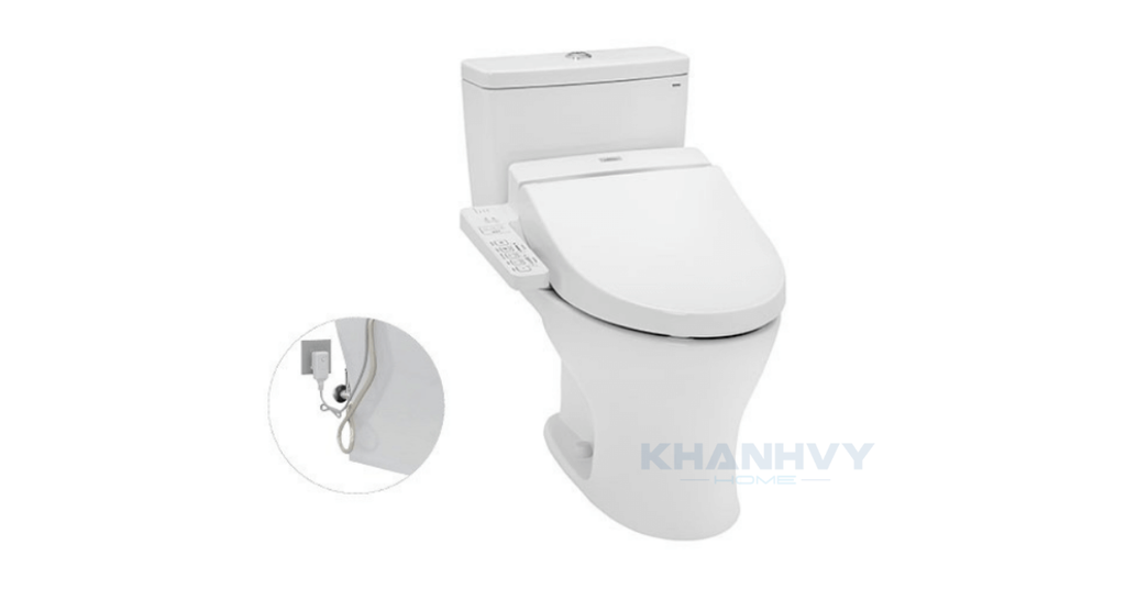Hình ảnh minh họa bàn cầu hai khối TOTO CS735DW7