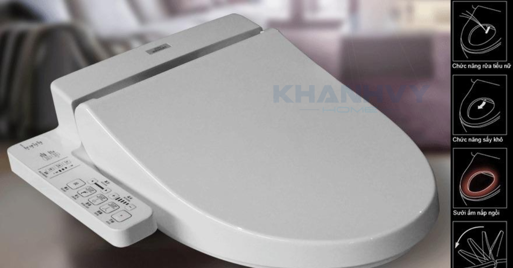 Sản phẩm được tích hợp nắp rửa điện tử WASHLET