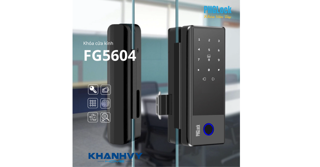 Sản phẩm khóa vân tay PHGlock FG5604 tích hợp đa dạng phương thức mở khóa
