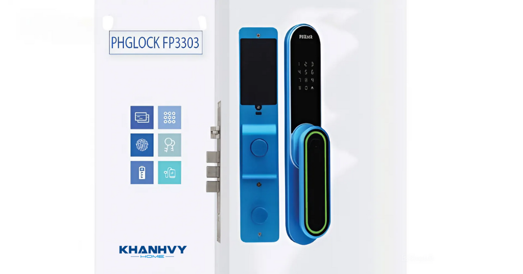 Khóa vân tay PHGlock FP3303 sở hữu đa dạng phương thức mở khóa
