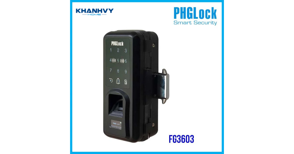 Sản phẩm khóa cửa kính PHGlock FG3603 sở hữu thiết kế hiện đại và sang trọng