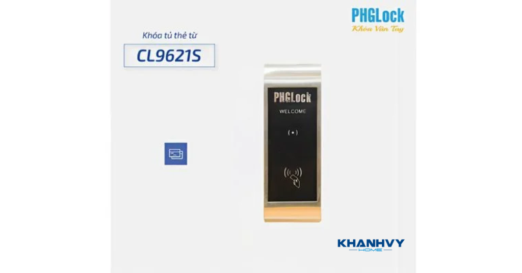 Hình ảnh minh họa sản phẩm khóa tủ thẻ từ PHGlock CL9621S |A
