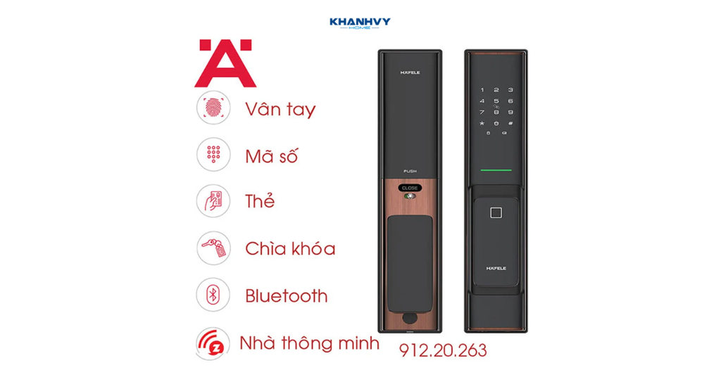 Khóa điện tử Hafele PP8100 912.20.263 sử dụng công nghệ sóng giao tiếp không dây Z-wave