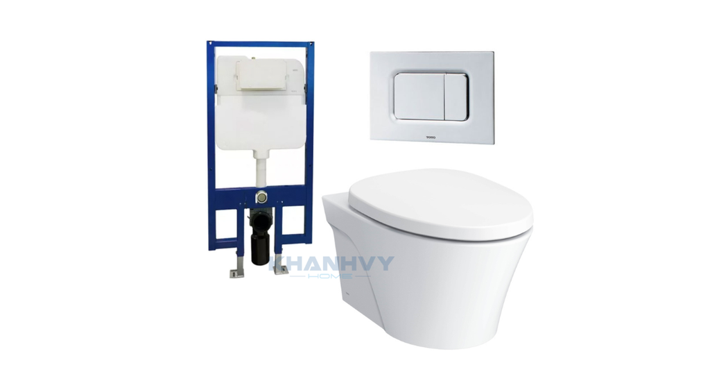 Sản phẩm với hệ thống xả xoáy Tornado độc quyền của TOTO cùng thiết kế treo tường hiện đại