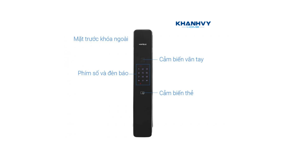 Khóa điện tử Hafele PP9000 912.05.691 sử dụng công nghệ sóng giao tiếp không dây Z-wave