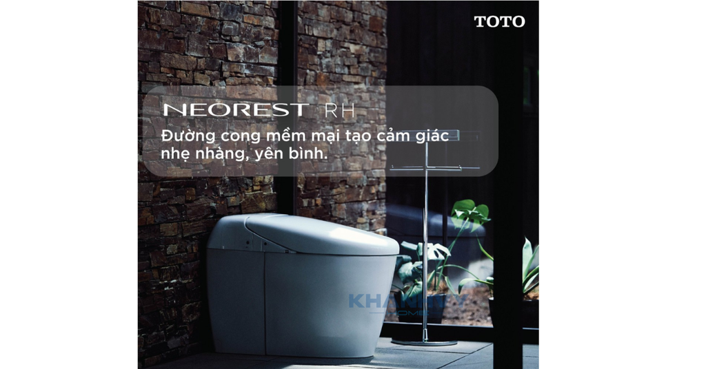 Bàn cầu thông minh TOTO NEOREST RH với thiết kế sang trọng và tích hợp nhiều công nghệ hiện đại