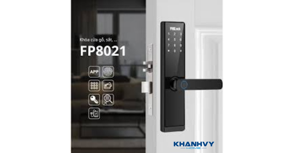 Khóa vân tay PHGlock FP8021B App tích hợp đa dạng phương thức mở khóa