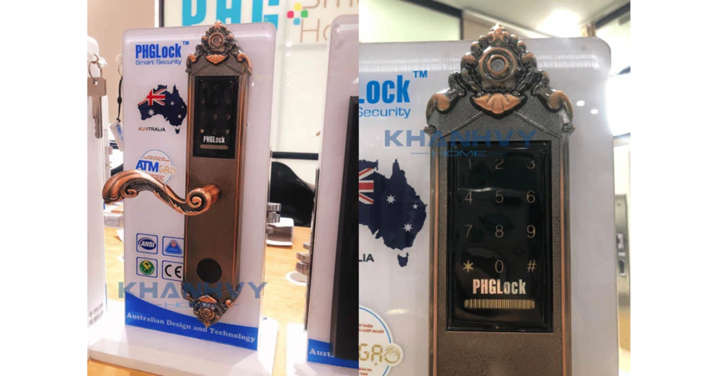 Khóa điện tử PHGlock KR6135 - R APP |A được làm từ hợp kim cao cấp và bền bỉ, có tuổi thọ sử dụng lâu dài với phương thức mở cửa đa dạng