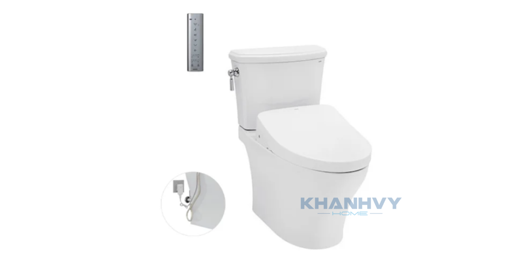 Bàn cầu hai khối phổ biến