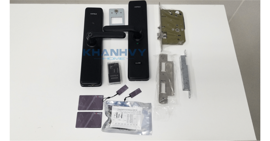 Toàn bộ bộ phận của khóa điện tử Hafele DL7600 912.20.230